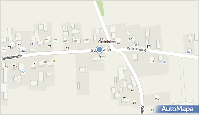 Sulisławice, Sulisławice, 49, mapa Sulisławice