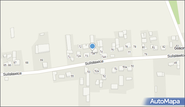 Sulisławice, Sulisławice, 73a, mapa Sulisławice