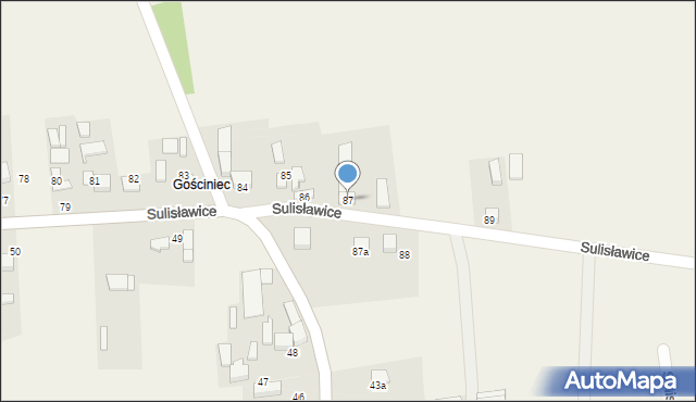 Sulisławice, Sulisławice, 87, mapa Sulisławice