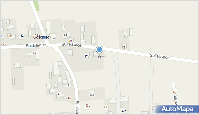 Sulisławice, Sulisławice, 88, mapa Sulisławice