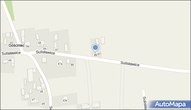 Sulisławice, Sulisławice, 89, mapa Sulisławice