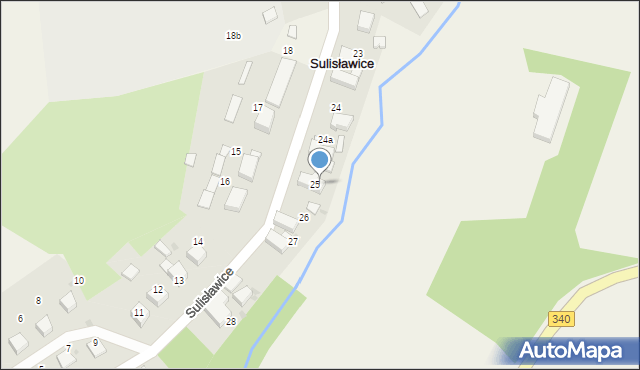 Sulisławice, Sulisławice, 25a, mapa Sulisławice