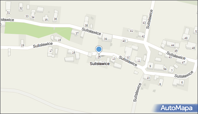 Sulisławice, Sulisławice, 15, mapa Sulisławice