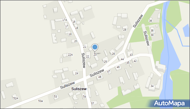 Suliszew, Suliszew, 23, mapa Suliszew
