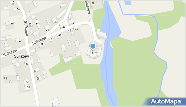 Suliszew, Suliszew, 34, mapa Suliszew