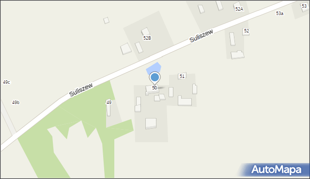 Suliszew, Suliszew, 50a, mapa Suliszew