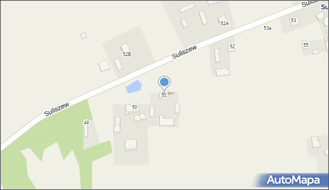 Suliszew, Suliszew, 51, mapa Suliszew
