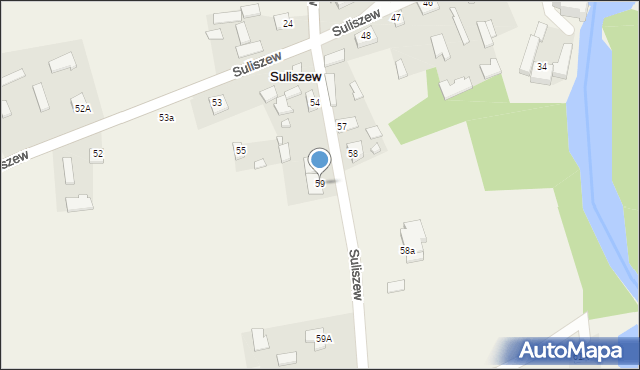 Suliszew, Suliszew, 59, mapa Suliszew