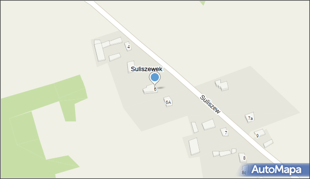 Suliszew, Suliszew, 6, mapa Suliszew