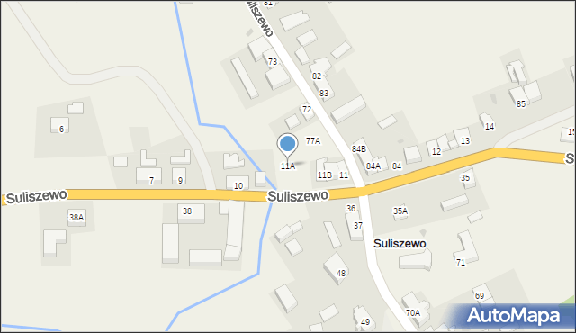 Suliszewo, Suliszewo, 11A, mapa Suliszewo