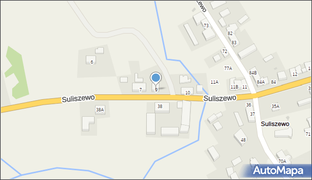 Suliszewo, Suliszewo, 9, mapa Suliszewo