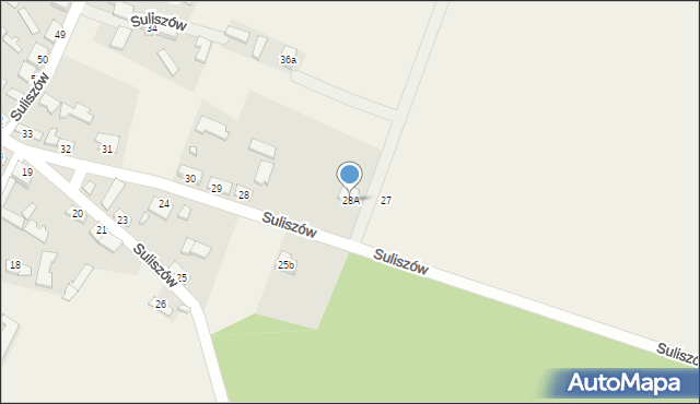 Suliszów, Suliszów, 28A, mapa Suliszów