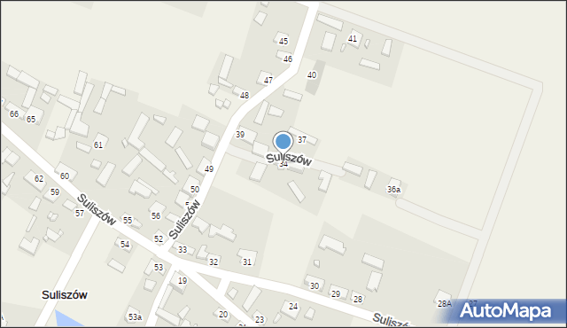 Suliszów, Suliszów, 34, mapa Suliszów