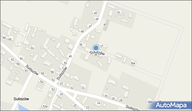 Suliszów, Suliszów, 36, mapa Suliszów