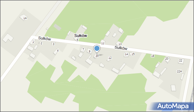 Sułków, Sułków, 10, mapa Sułków