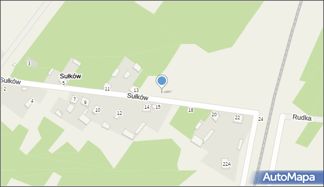 Sułków, Sułków, 17, mapa Sułków