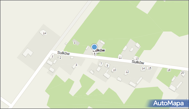 Sułków, Sułków, 5, mapa Sułków