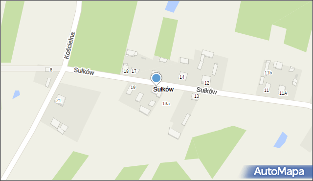 Sułków, Sułków, 16, mapa Sułków