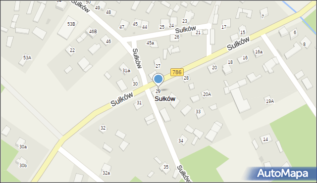 Sułków, Sułków, 29, mapa Sułków