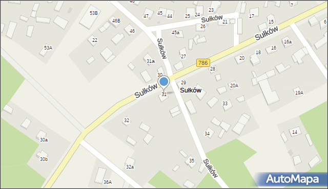 Sułków, Sułków, 31, mapa Sułków