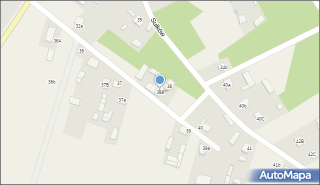 Sułków, Sułków, 38a, mapa Sułków