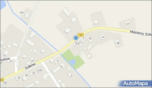 Sułków, Sułków, 5, mapa Sułków