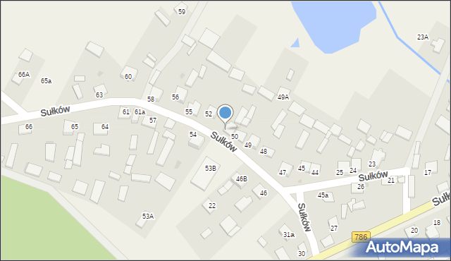 Sułków, Sułków, 51, mapa Sułków
