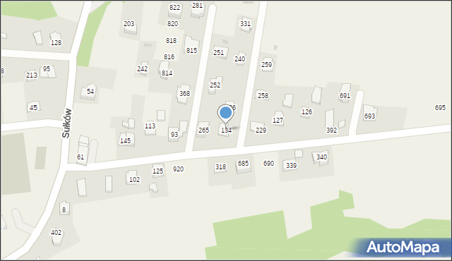 Sułków, Sułków, 134, mapa Sułków