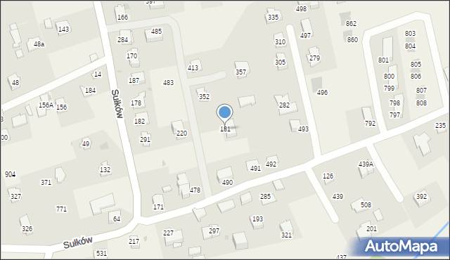 Sułków, Sułków, 181, mapa Sułków