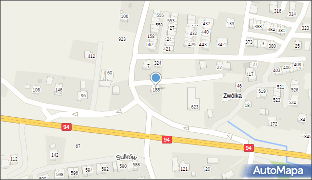 Sułków, Sułków, 188, mapa Sułków