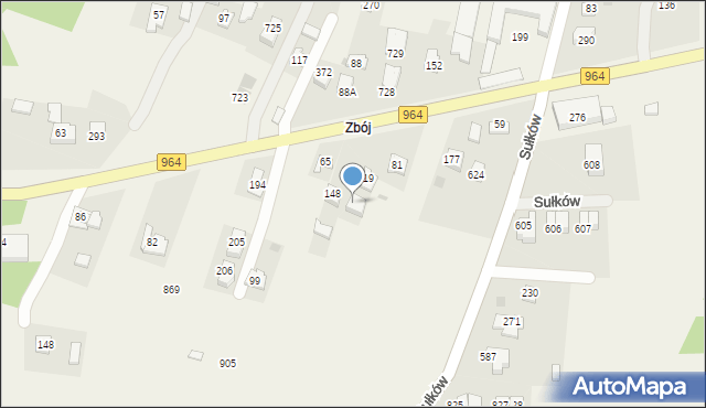 Sułków, Sułków, 197, mapa Sułków