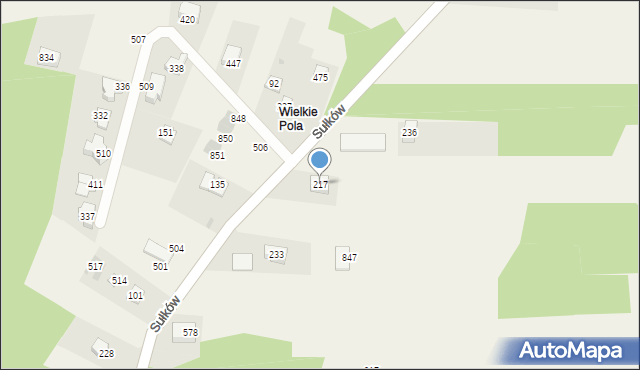 Sułków, Sułków, 217, mapa Sułków