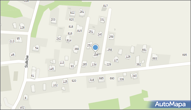Sułków, Sułków, 226, mapa Sułków
