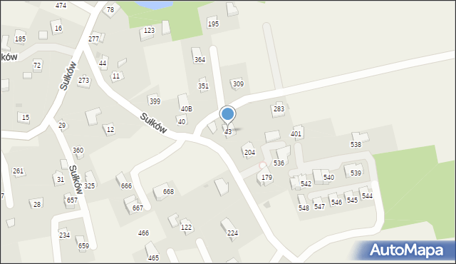 Sułków, Sułków, 43, mapa Sułków
