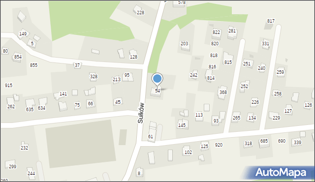 Sułków, Sułków, 54, mapa Sułków