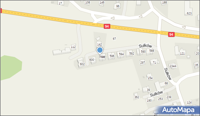 Sułków, Sułków, 599, mapa Sułków