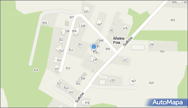 Sułków, Sułków, 852, mapa Sułków