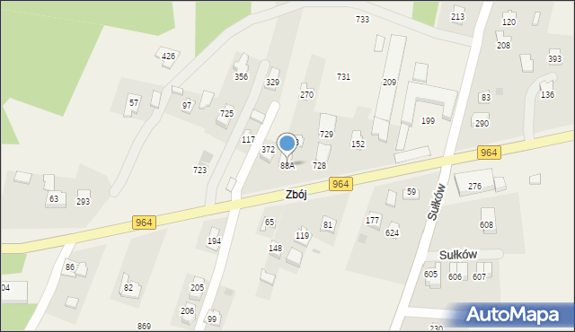 Sułków, Sułków, 88A, mapa Sułków
