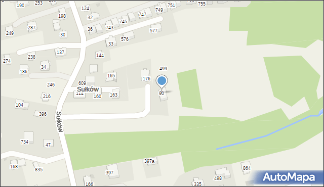 Sułków, Sułków, 90, mapa Sułków