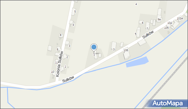 Sułków, Sułków, 1, mapa Sułków