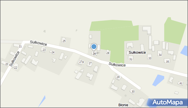 Sułkowice, Sułkowice, 26, mapa Sułkowice