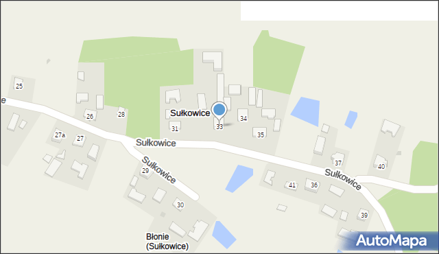 Sułkowice, Sułkowice, 33, mapa Sułkowice