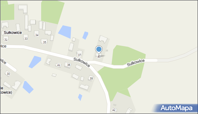 Sułkowice, Sułkowice, 40, mapa Sułkowice