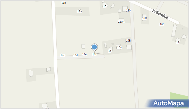 Sułkowice, Sułkowice, 14f, mapa Sułkowice