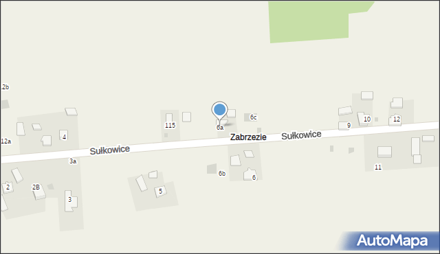 Sułkowice, Sułkowice, 6a, mapa Sułkowice