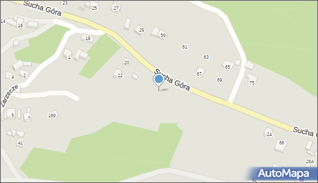 Sułkowice, Sucha Góra, 22b, mapa Sułkowice