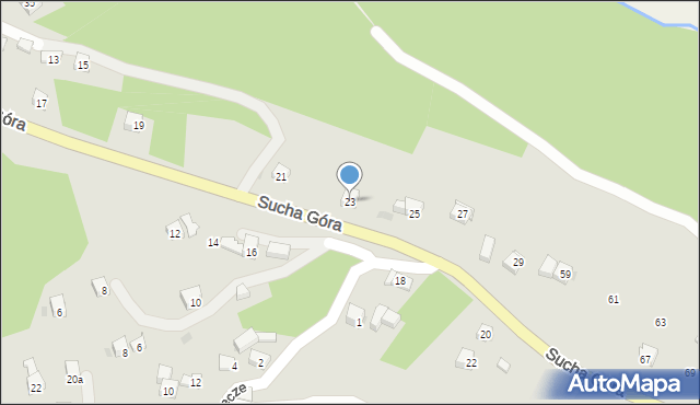 Sułkowice, Sucha Góra, 23, mapa Sułkowice