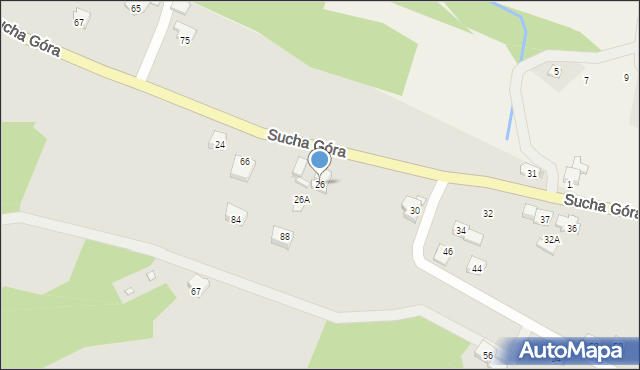 Sułkowice, Sucha Góra, 26, mapa Sułkowice