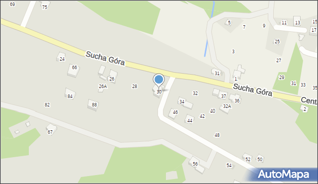 Sułkowice, Sucha Góra, 30, mapa Sułkowice