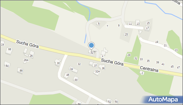 Sułkowice, Sucha Góra, 31, mapa Sułkowice